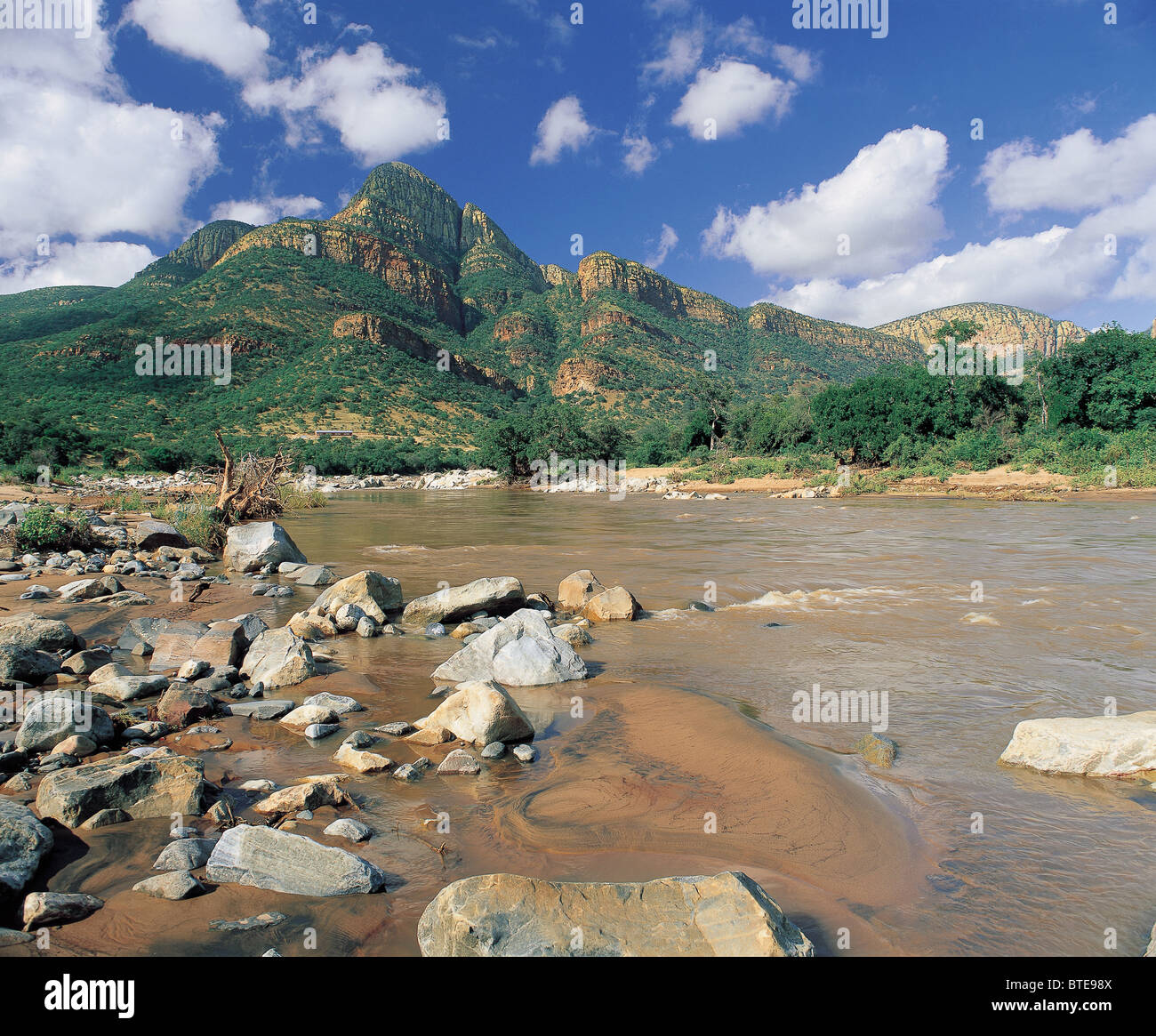 Olifants river flows through Mpumalanga Stock Photo