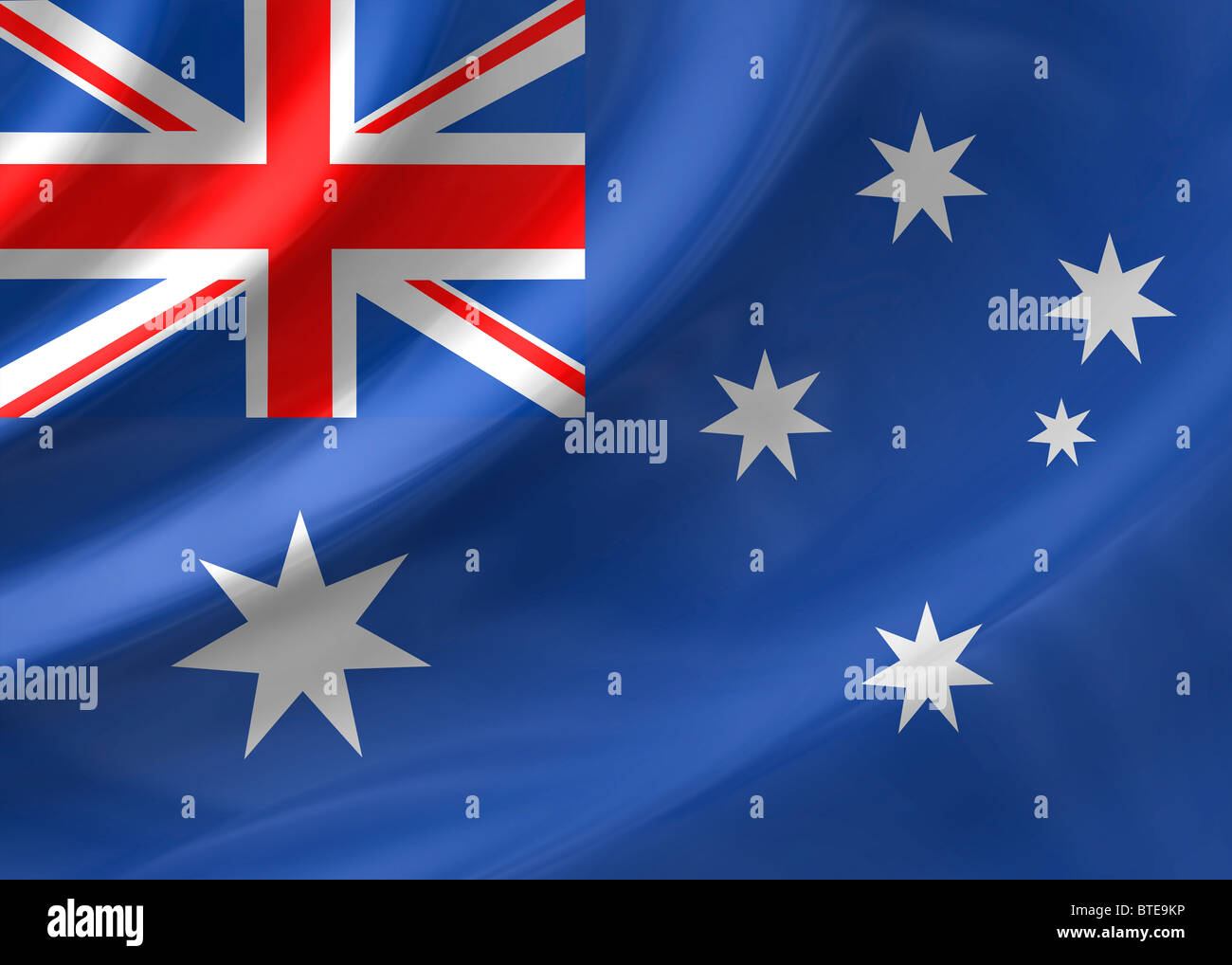 Australia and Heard & McDonald Islands & Cocos Islands flag Stock Photo