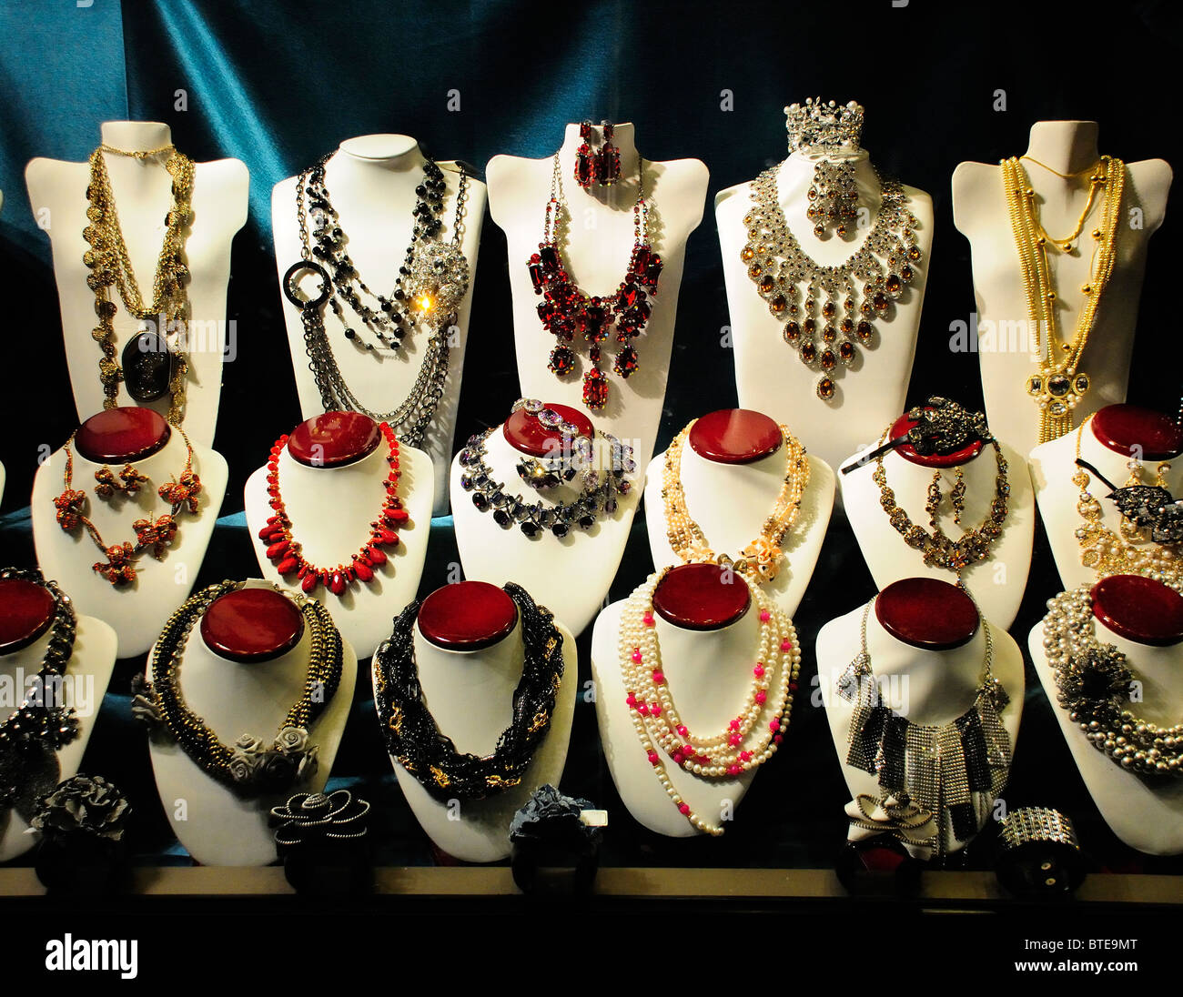 Jewelry display Stock Photo