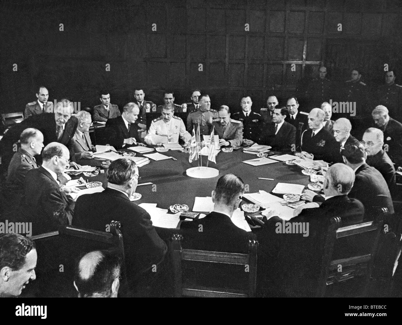Berlin Potsdam Conference July 1945 High Resolution Stock Photography