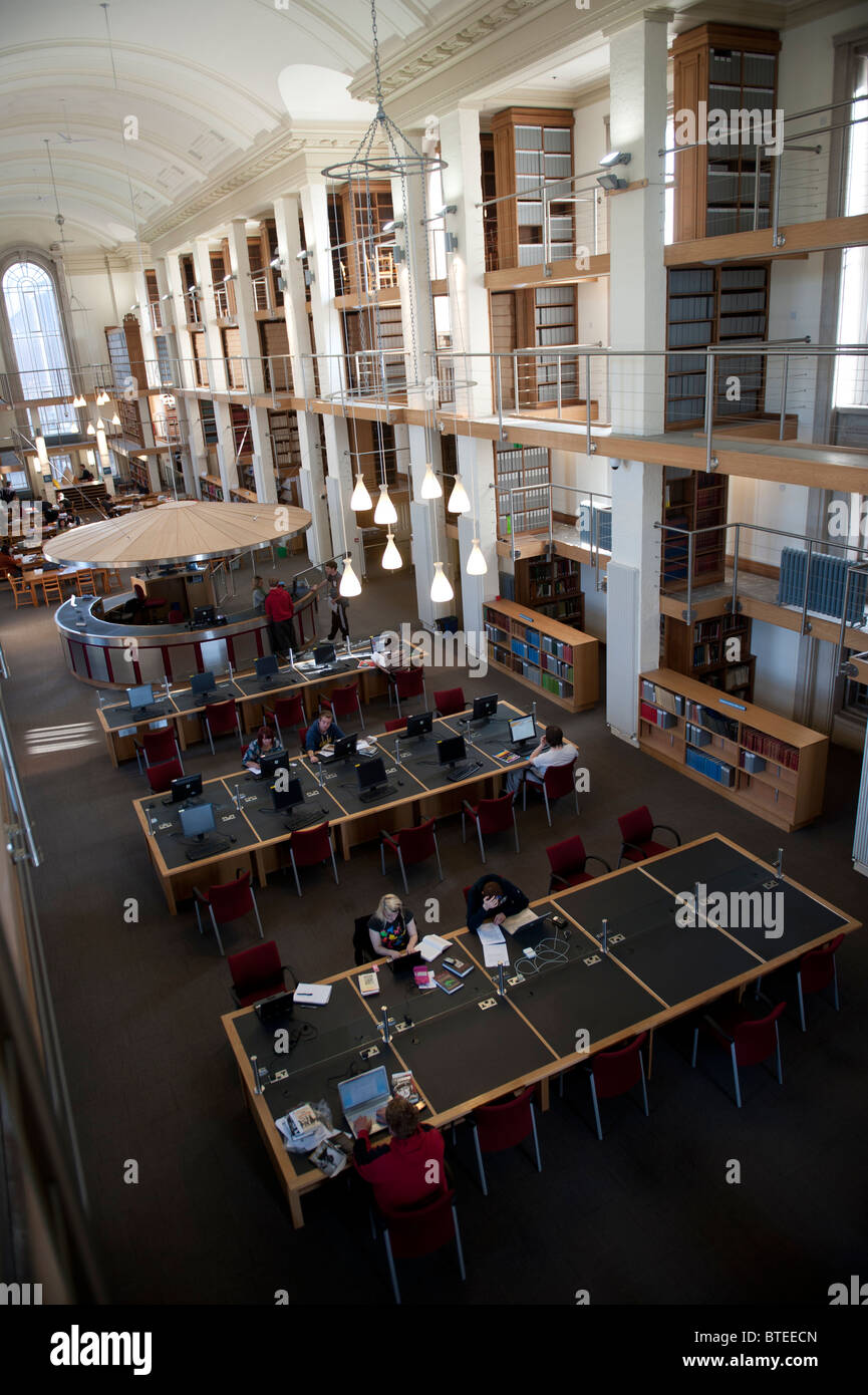 The refurbished North Reading Room at the National Library of Wales Aberystwyth UK Stock Photo