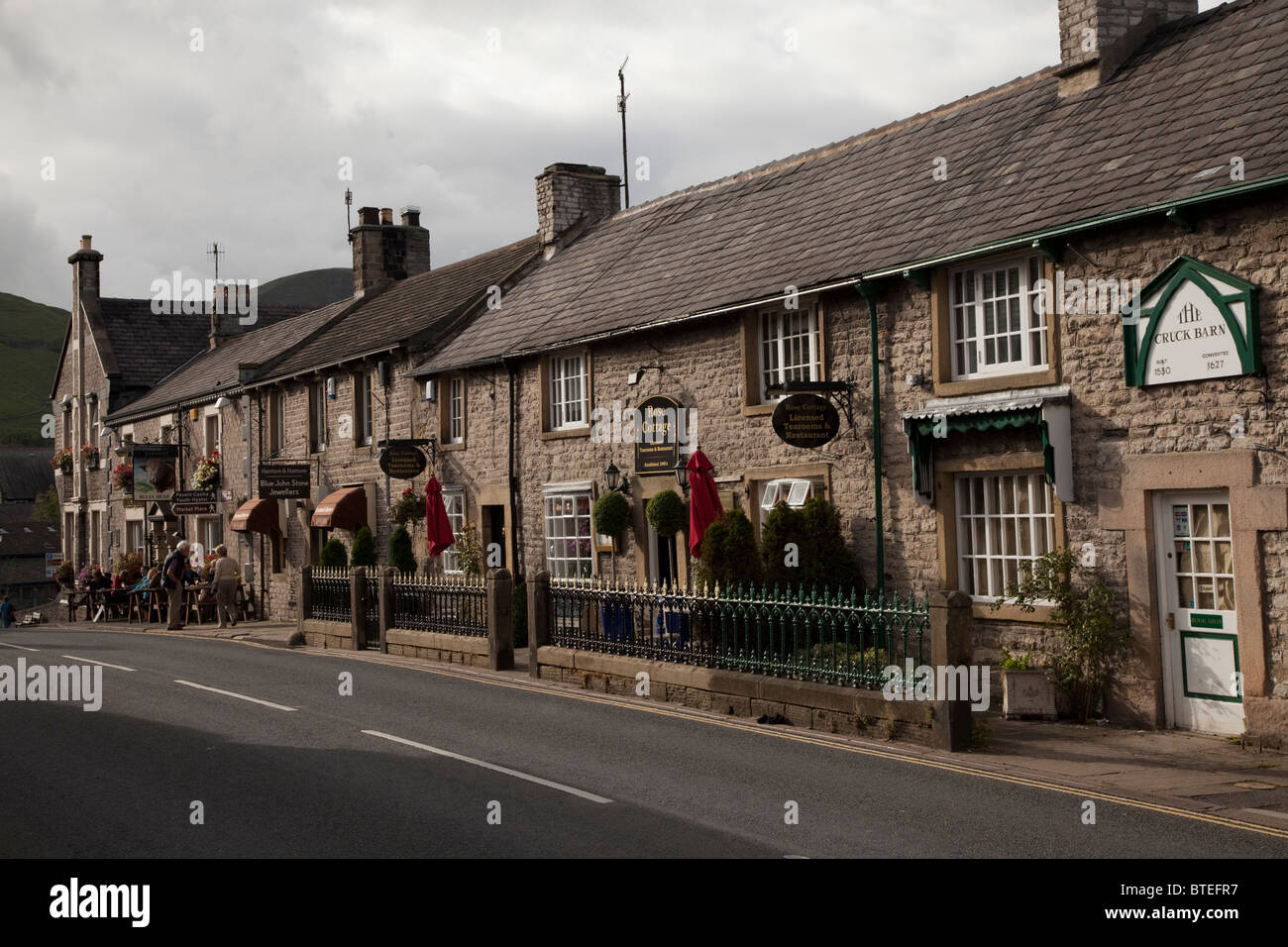 Castleton village in the Peak District Derbyshire England United