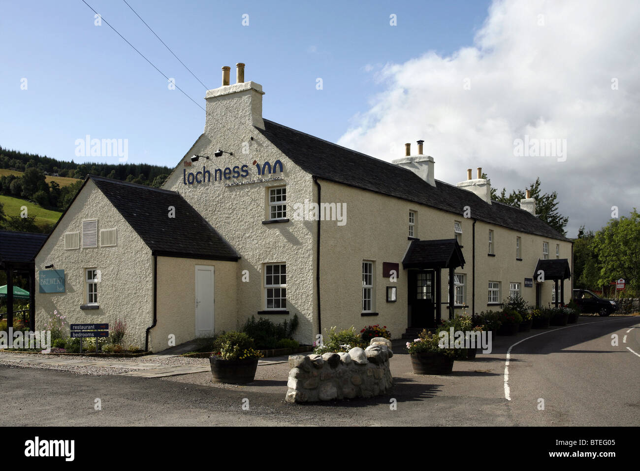 The Loch Ness Inn, Lewiston, Drumnadrochit, Scotland Stock Photo