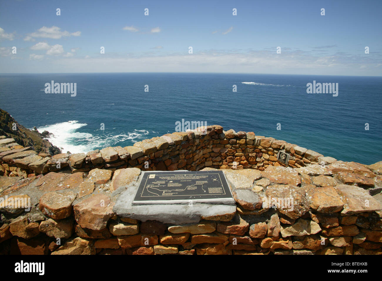 View looking towards the South Pole from Cape Point Stock Photo