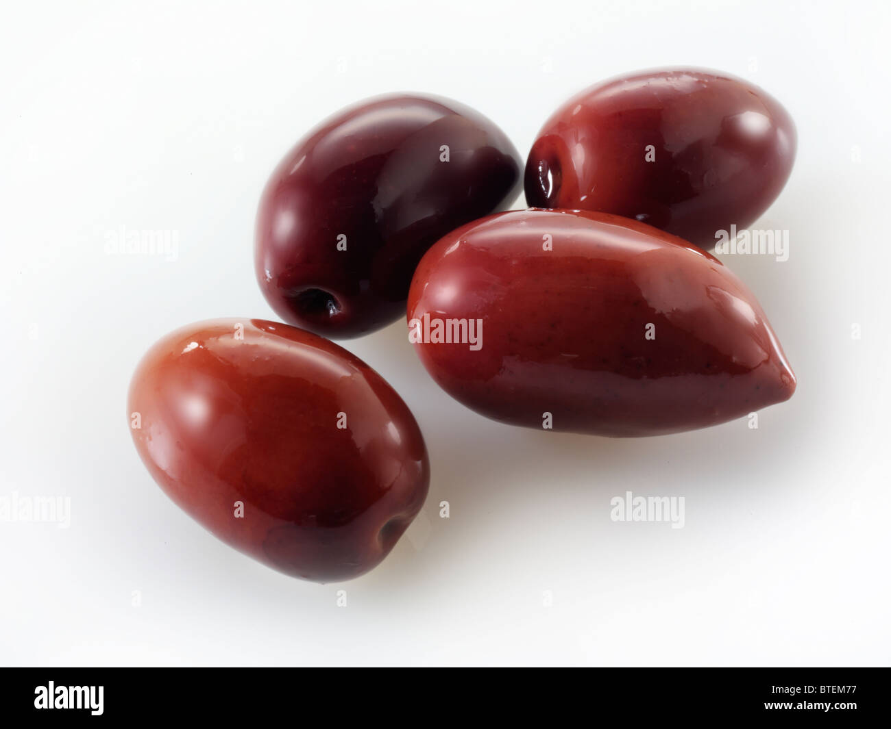 Whole Kalamata olives Stock Photo