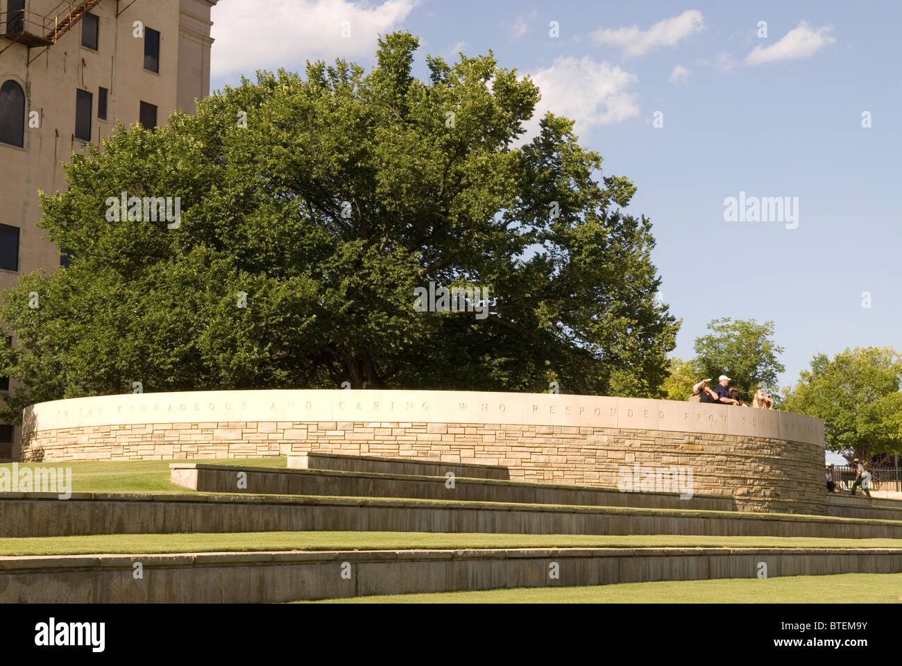 Oklahoma City National Memorial & Museum - The Survivor Tree — a symbol of  hope and resiliency in our community. The inscription around the tree reads  The spirit of this city and