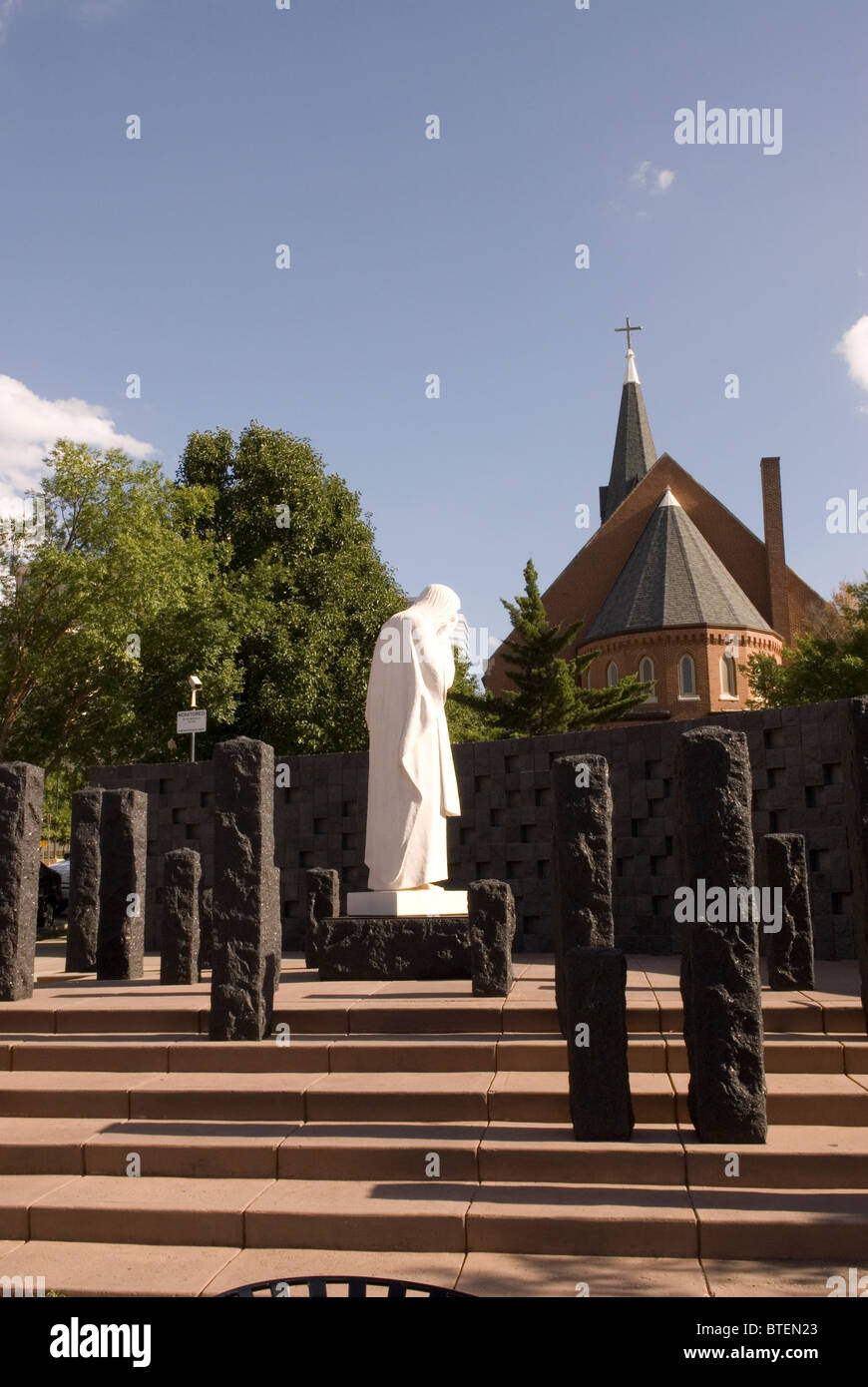 Jesus Wept Statue at Oklahoma City National Memorial, OK, USA Stock