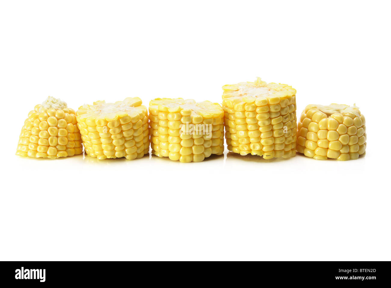 Slices of Corn Cob Stock Photo Alamy