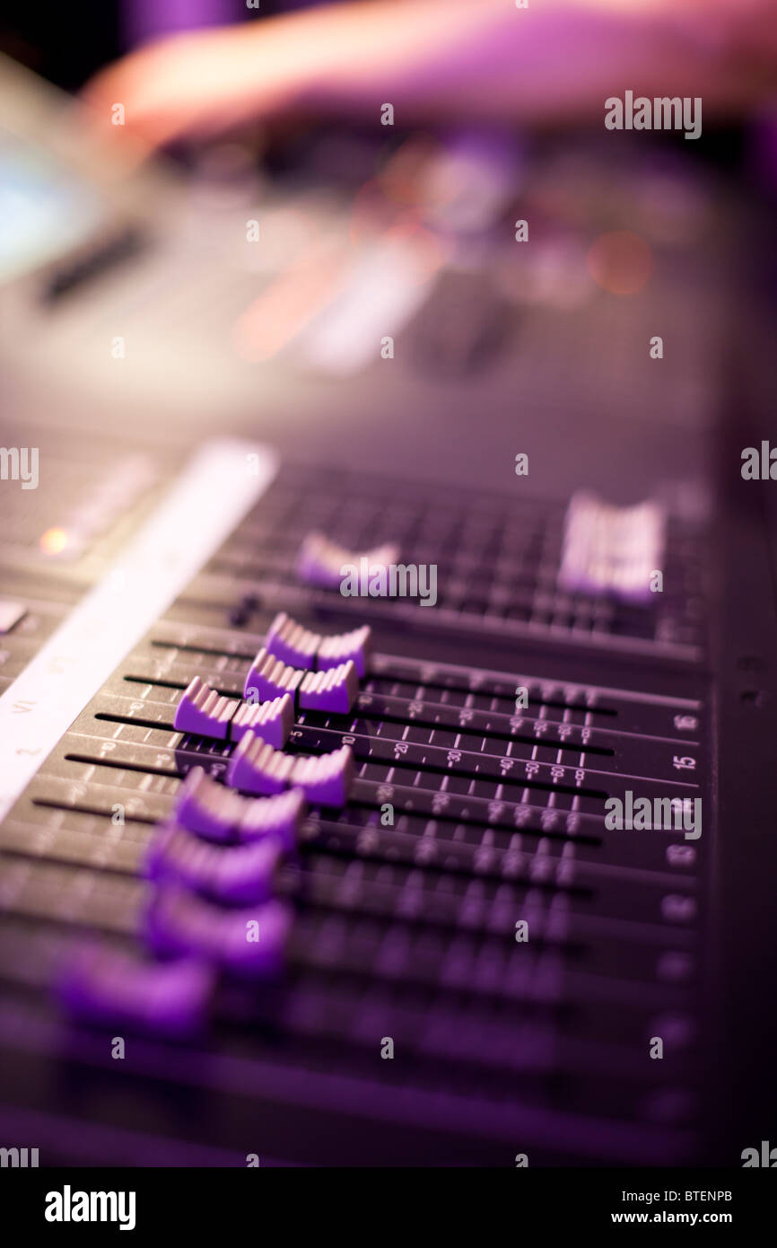 Audio Mixing desk Stock Photo Alamy