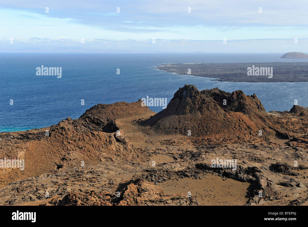View on Bartolome Island, Galapagos, Ecuador Stock Photo
