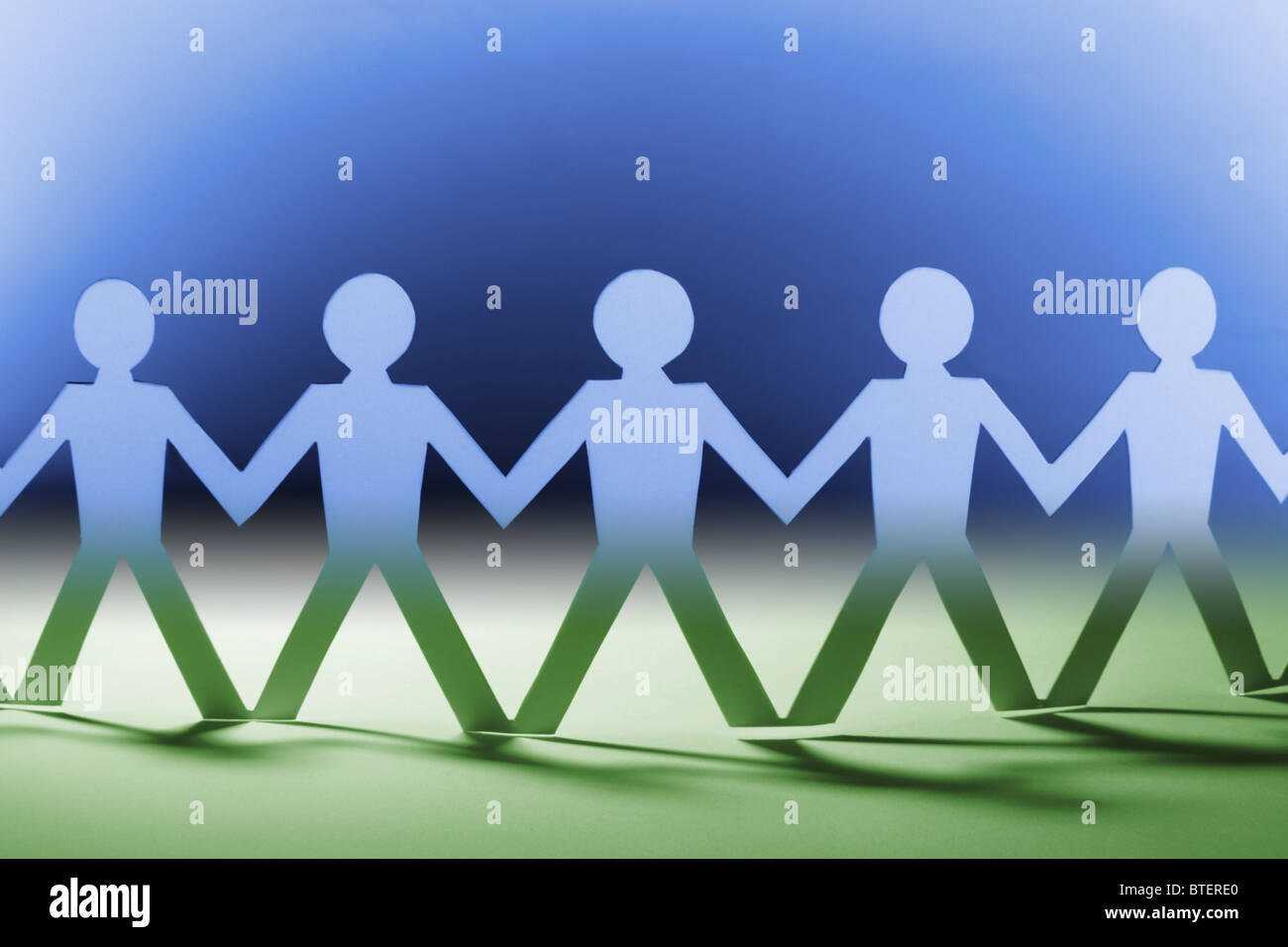 Paper Chain Dolls Stock Photo Alamy