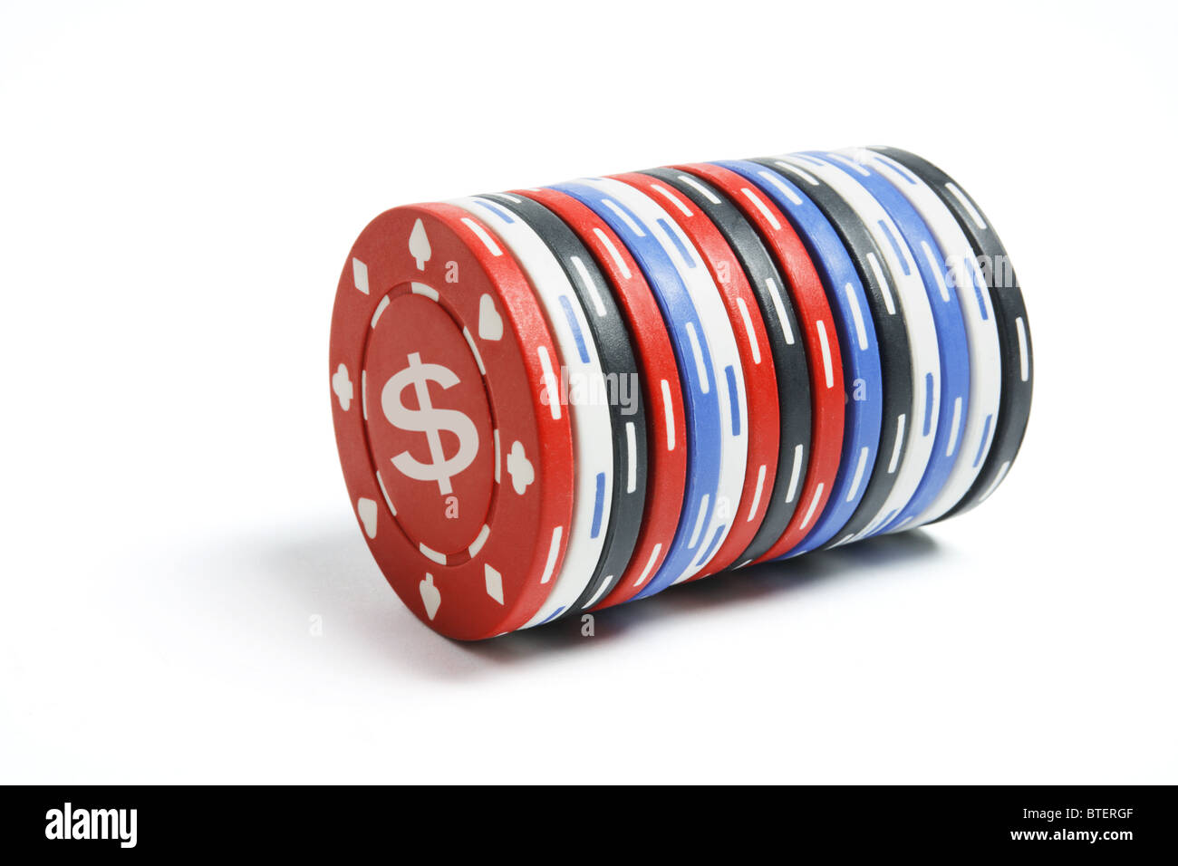 Stack of Poker Chips Stock Photo Alamy
