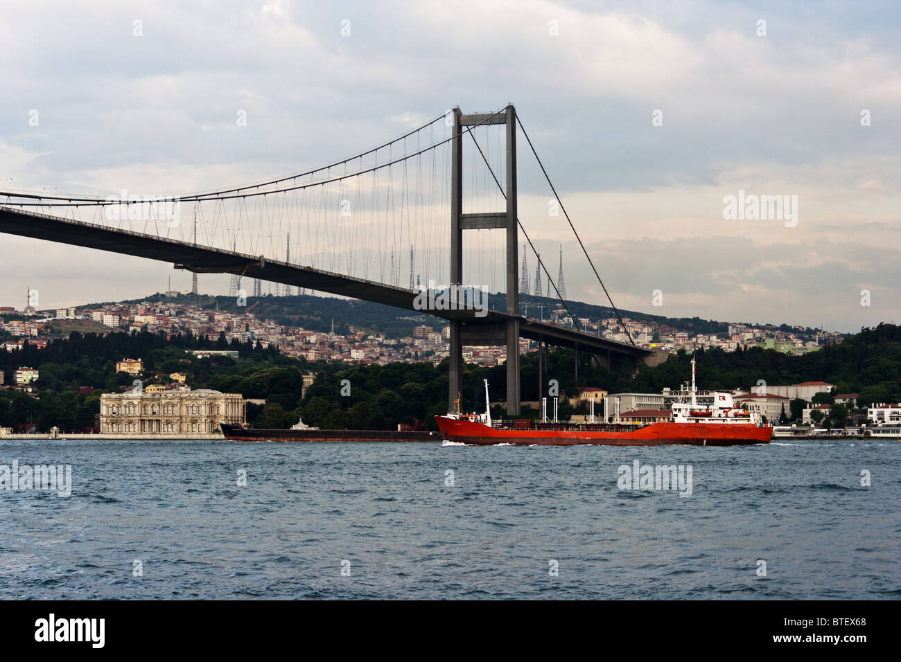 Bosphorus Bridge in Istanbul Stock Photo