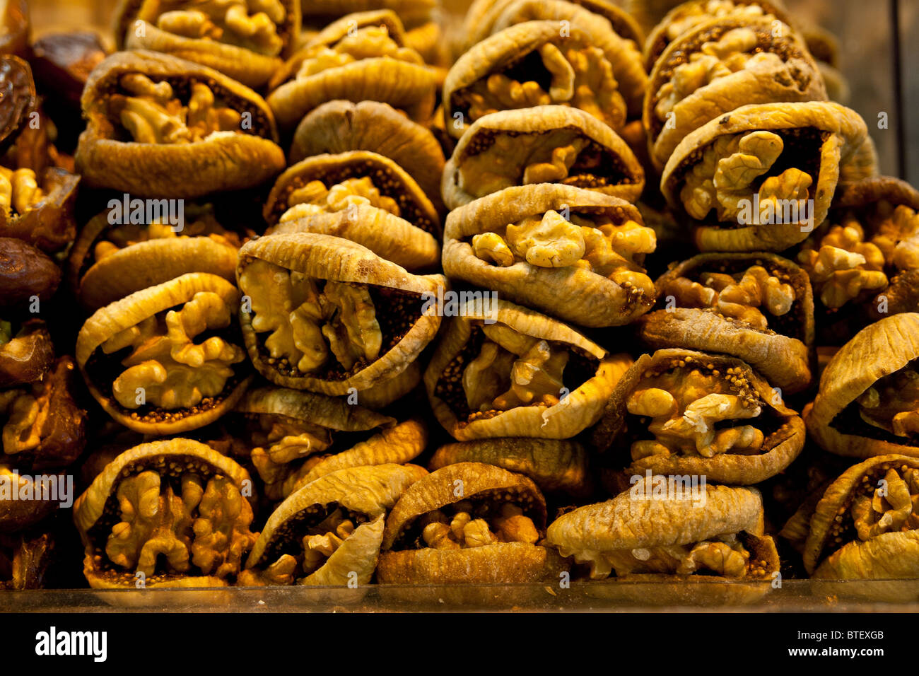 Walnut and dried fig Stock Photo Alamy