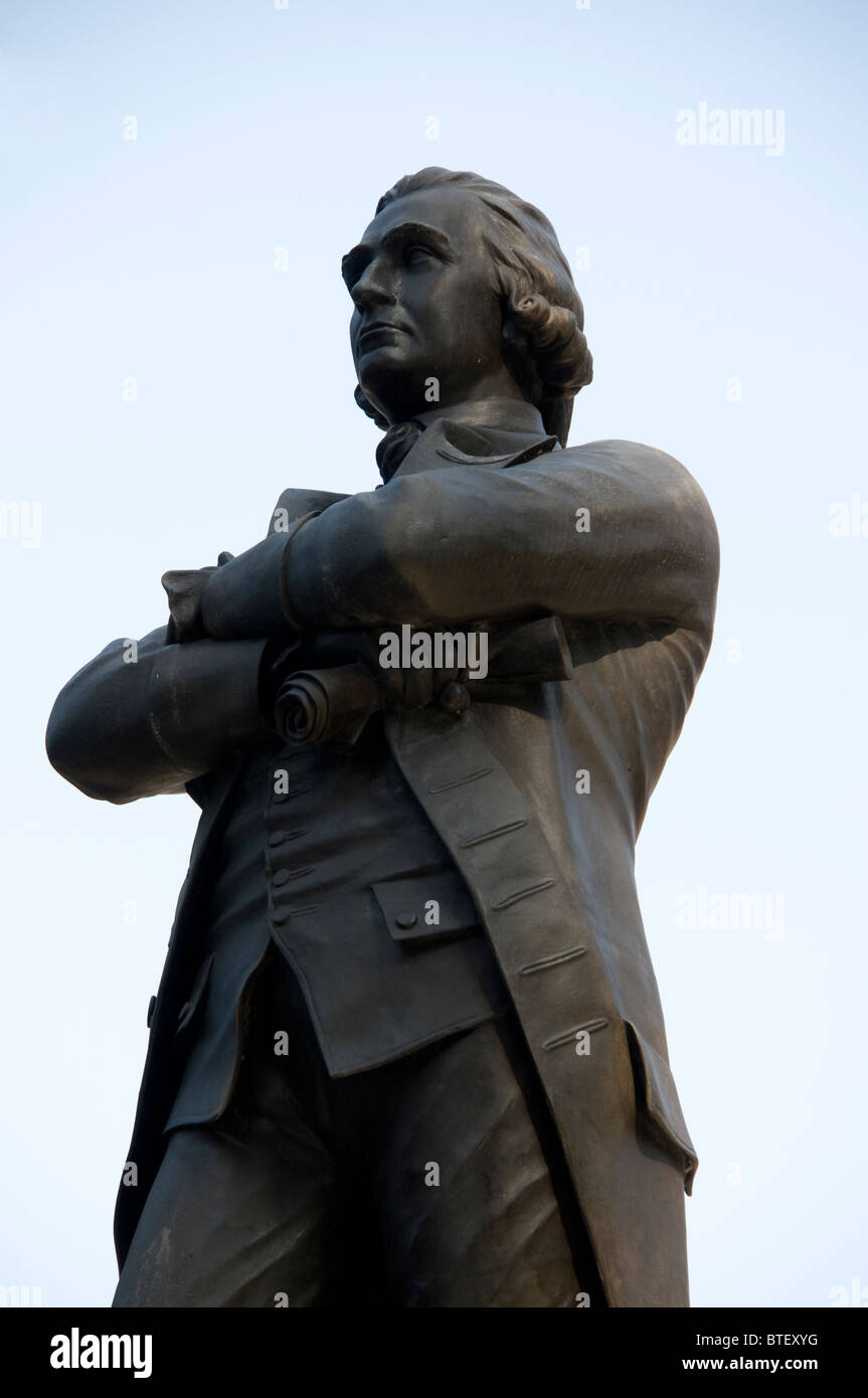 Samuel Adams Statue in Boston. Stock Photo