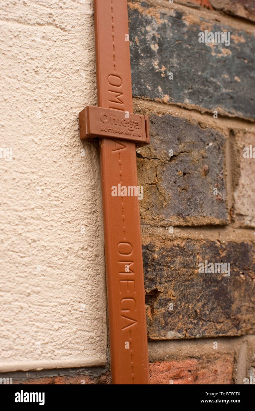 Lightning Conductor Copper Strip Omega Stock Photo Alamy