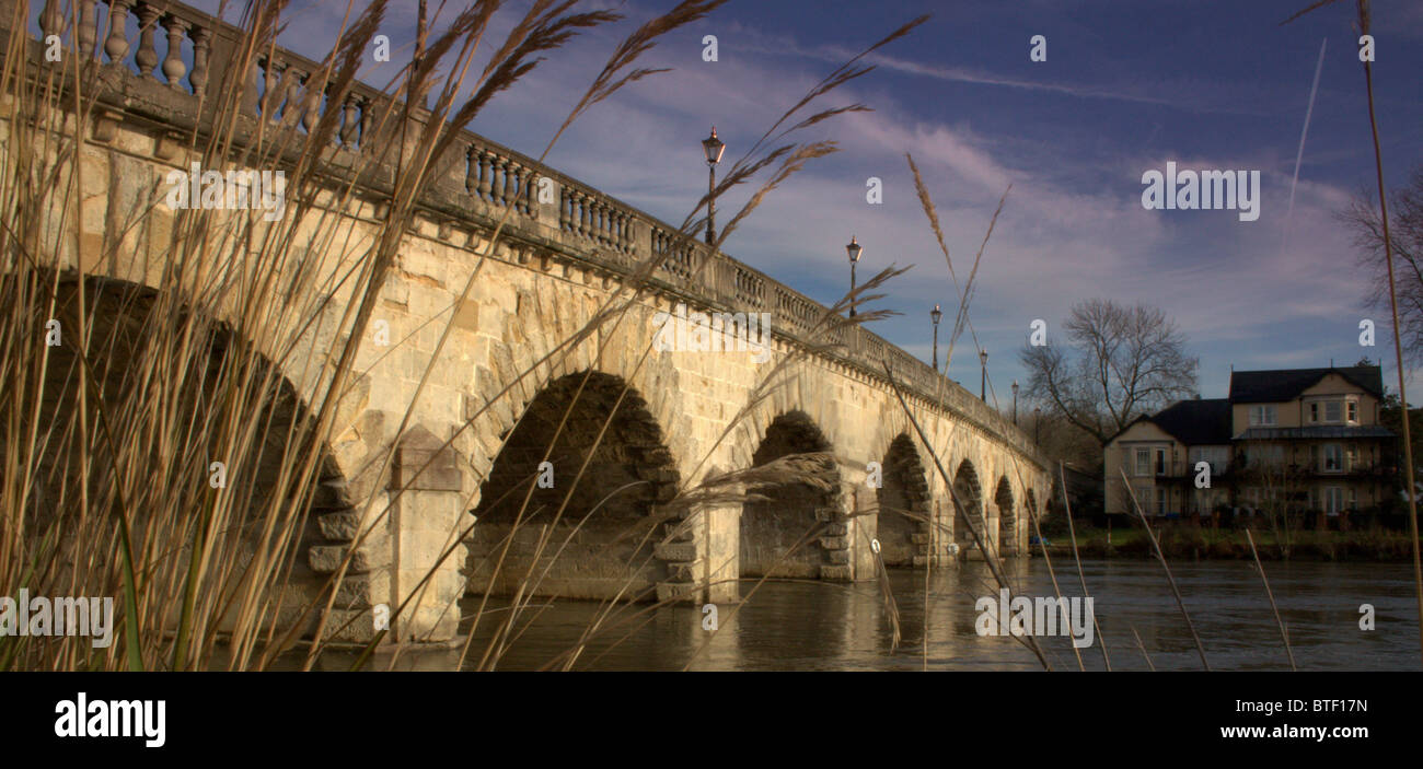Maidenhead road bridge across the river Thames Stock Photo