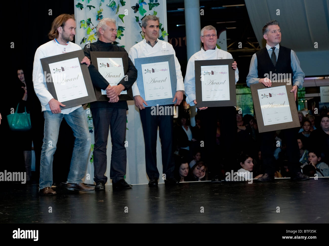 PARIS, FRANCE, French Chefs Receiving Awards at Gourmet Chocolat Trade