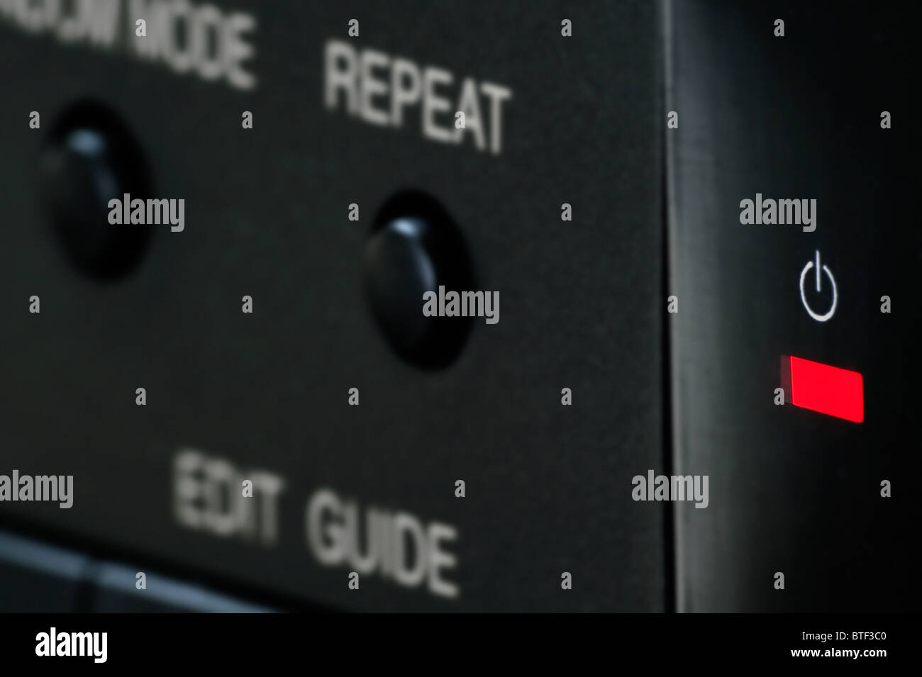 Loss of energy by standby light of cdplayer Stock Photo Alamy