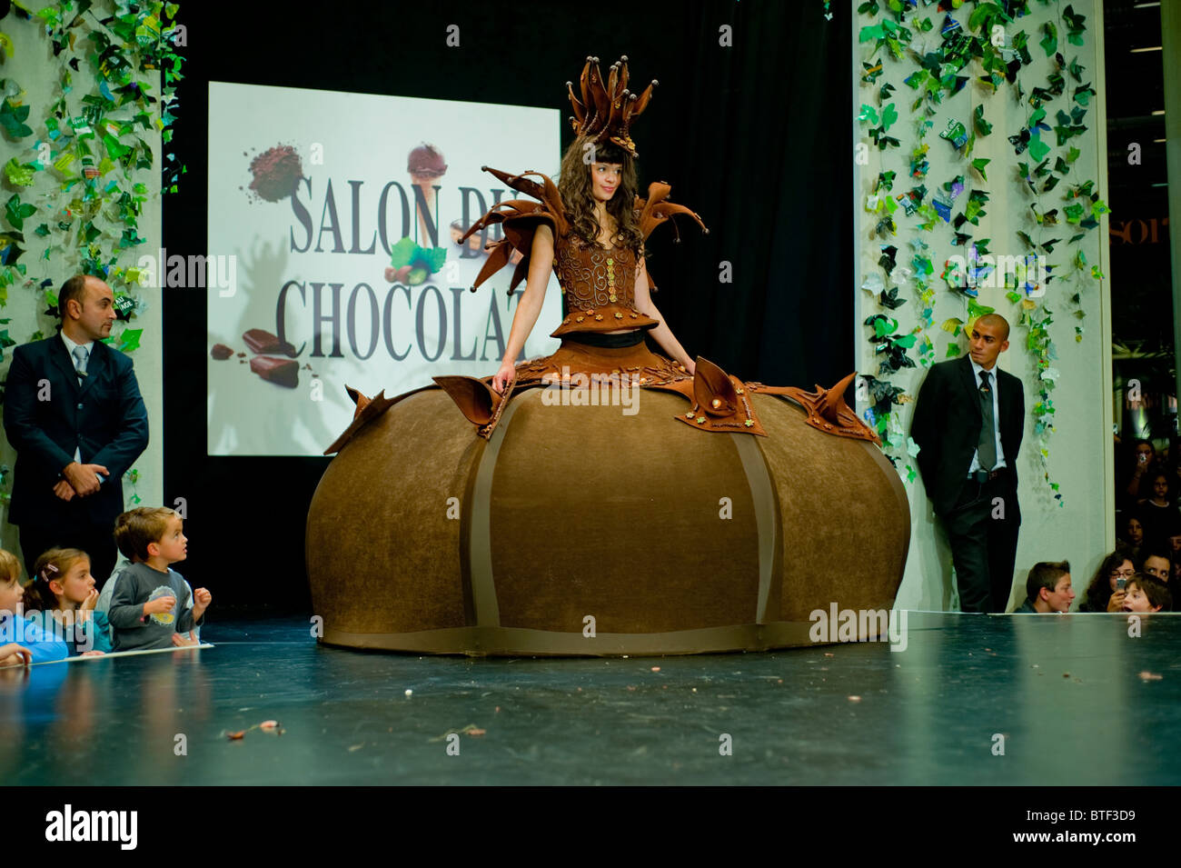 PARIS, FRANCE, Salon du Chocolat Gourmet Chocolate Festival, Models in