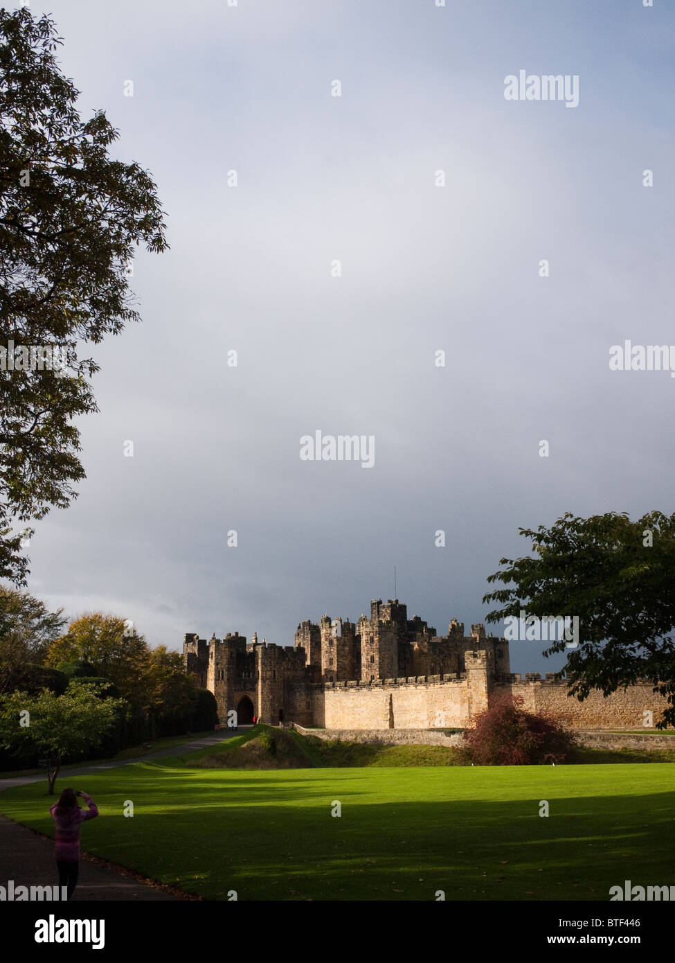 Alnwick Castle, Northumberland Stock Photo