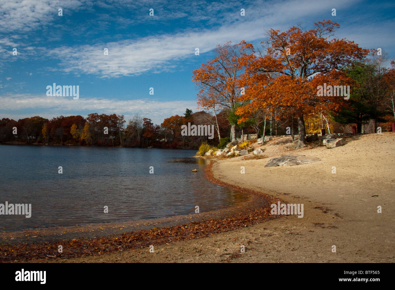 Autumn colour in New England Stock Photo