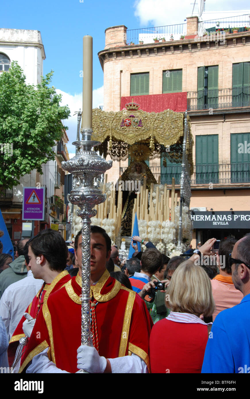 Santa Semana (Holy week), Seville, Seville Province, Andalucia, Spain, Western Europe. Stock Photo