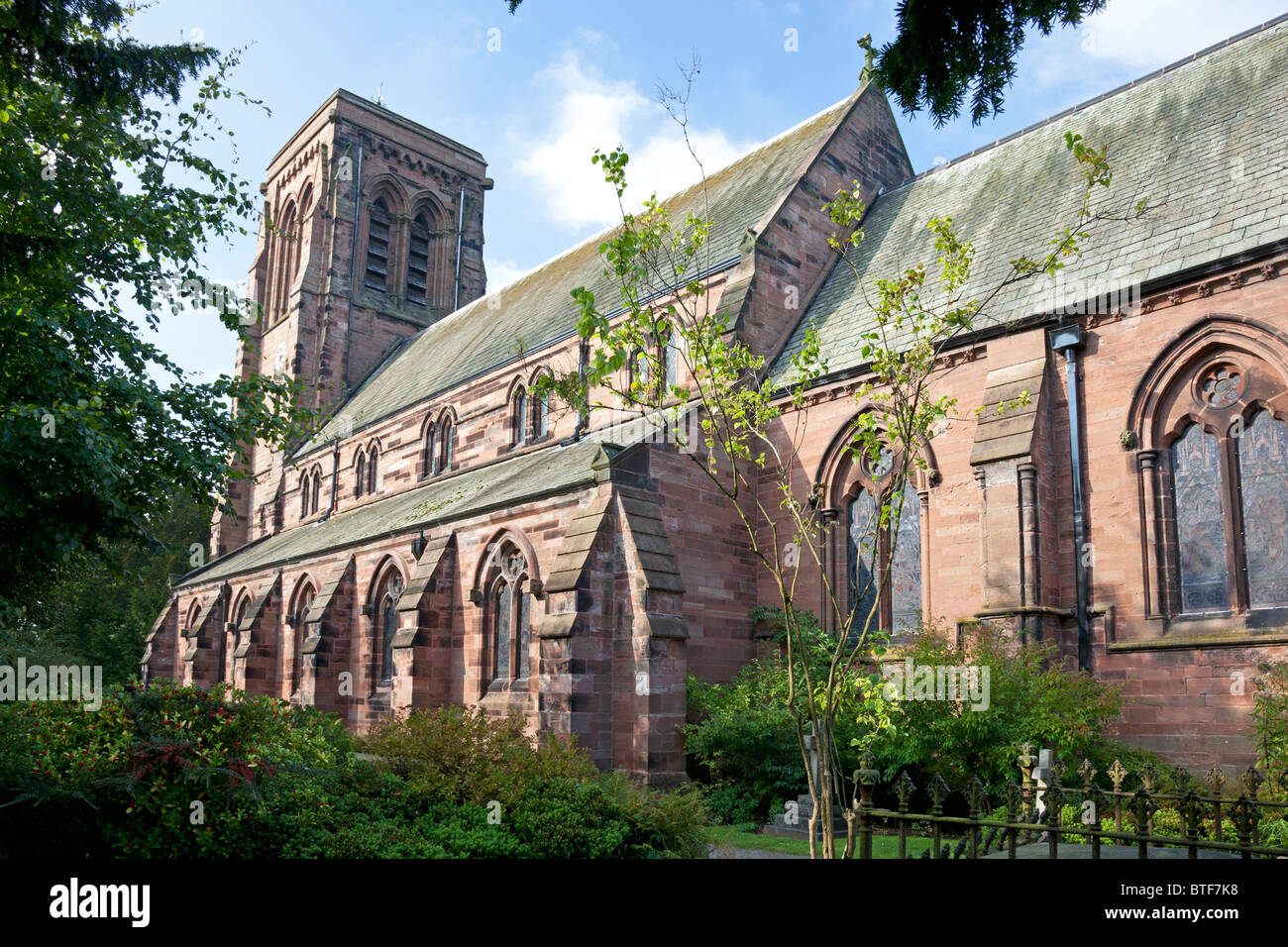 St Matthew's Church at Stretton, Cheshire Stock Photo