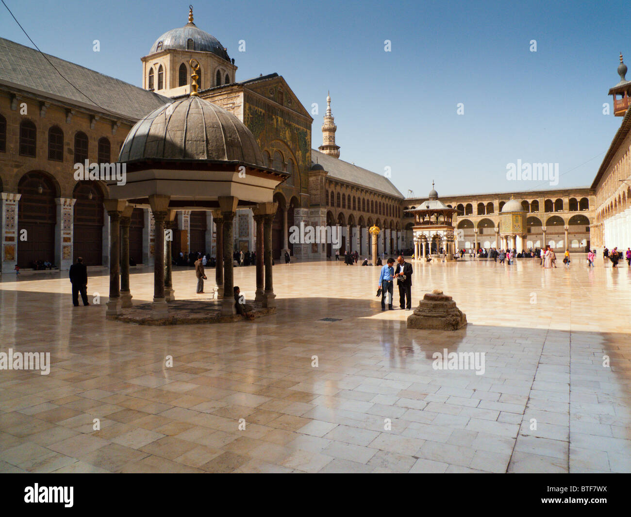 Ummayad Mosque Completed In 715AD Also Known As The Grand Mosque of Damascus, Damascus Syria The Middle East Stock Photo