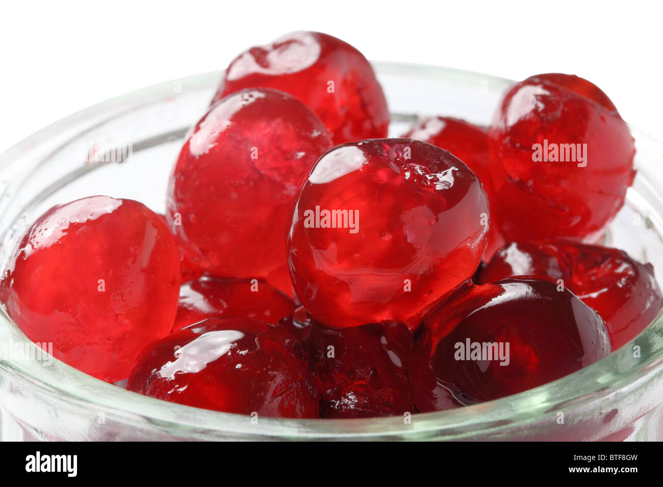 Glace Cherries Stock Photo