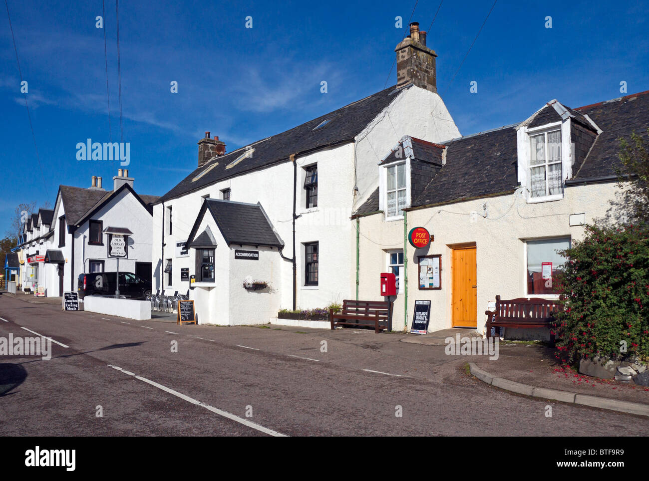 Main street of Arisaig in South Morar Highland Scotland Stock Photo Alamy