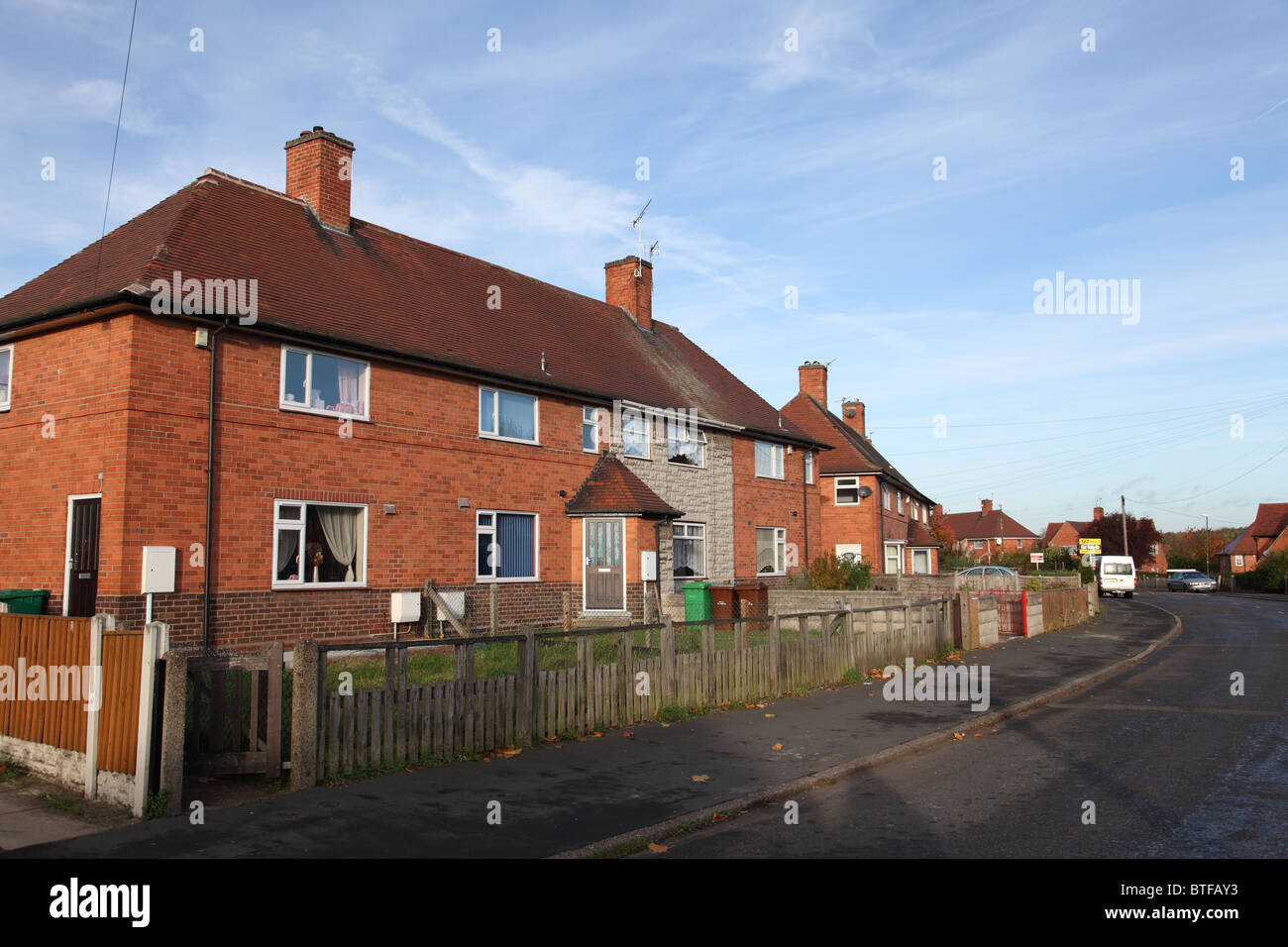 Council houses in Broxtowe, Nottingham, England, U.K Stock Photo Alamy