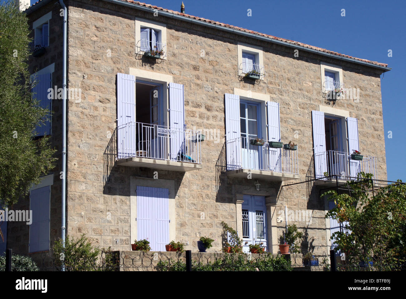 Leandri House, Porto Pollo, Corsica, France Stock Photo