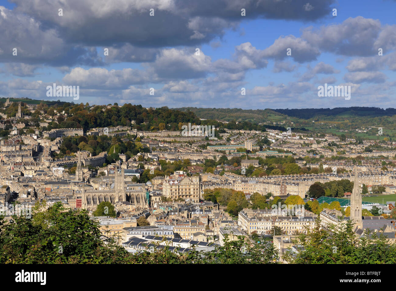Cityscape - City of Bath, Somerset, England Stock Photo