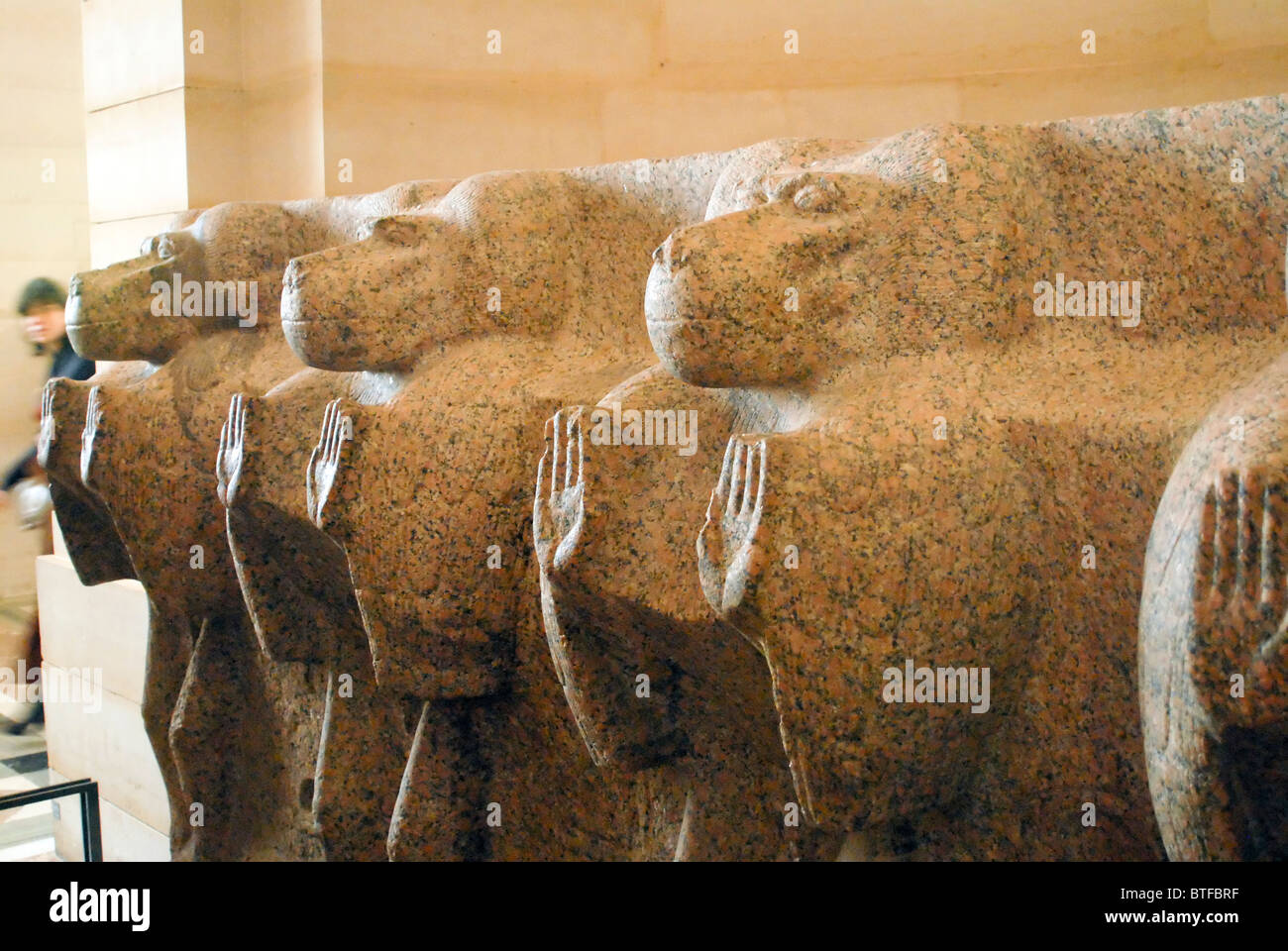 Ancient Egyptian monkeys statue. Louvre Museum Stock Photo 32300675