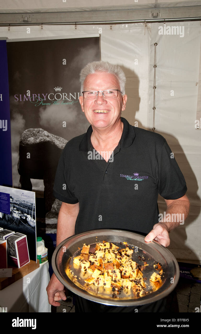 Baker stand, Truro Food and Drink Festival, Cornwall, UK Stock Photo