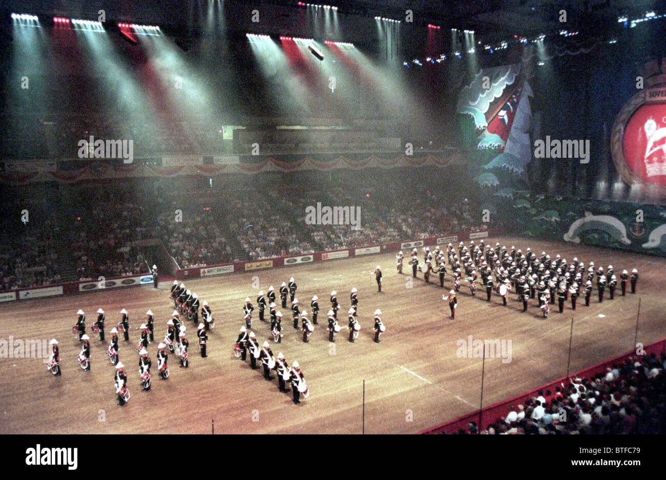 THE ROYAL TOURNAMENT ANNUAL MILITARY TATTOO EVENT AT EARL'S COURT EXHIBITION CENTRE IN LONDON Stock Photo