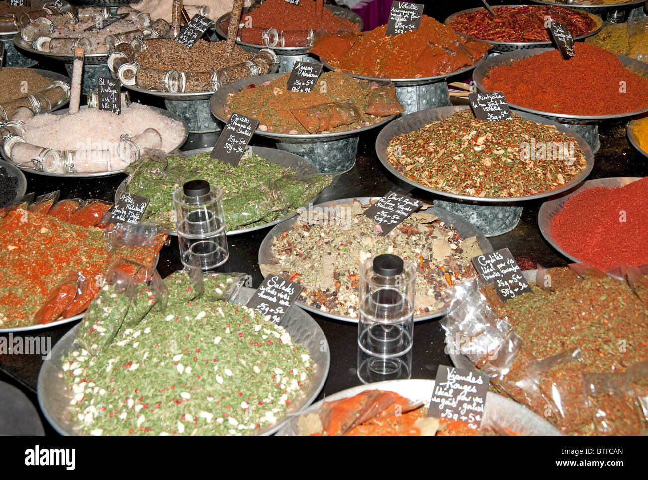 Mixed Herbs and Spices on Display at Chocolate Trade Show, "La Route