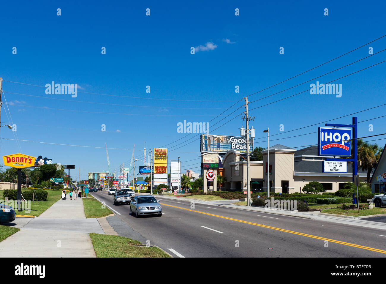 International Drive, Orlando, Central Florida, USA Stock Photo