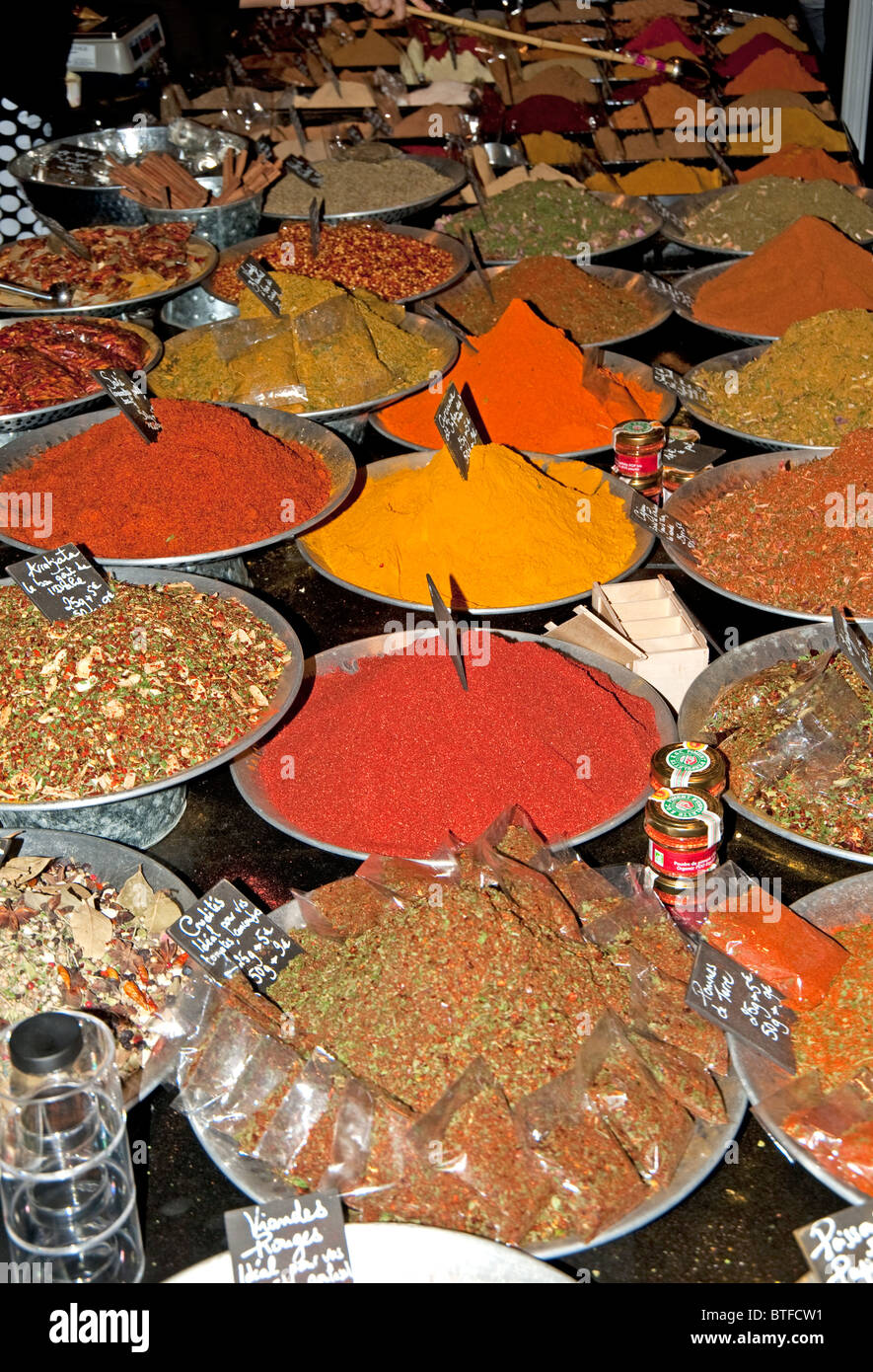 Mixed Herbs and Spices on Display at Chocolate Trade Show, "La Route