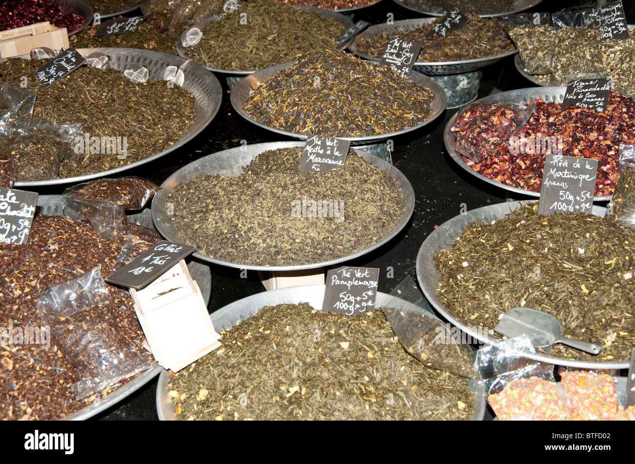 Mixed Herbs and Spices on Display at Chocolate Trade Show, "La Route