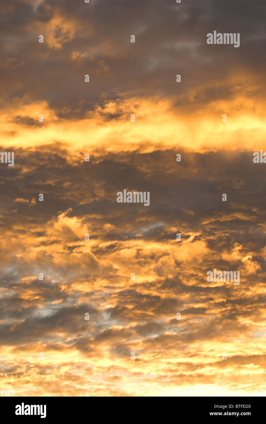 Evening sky over southern England. Stock Photo