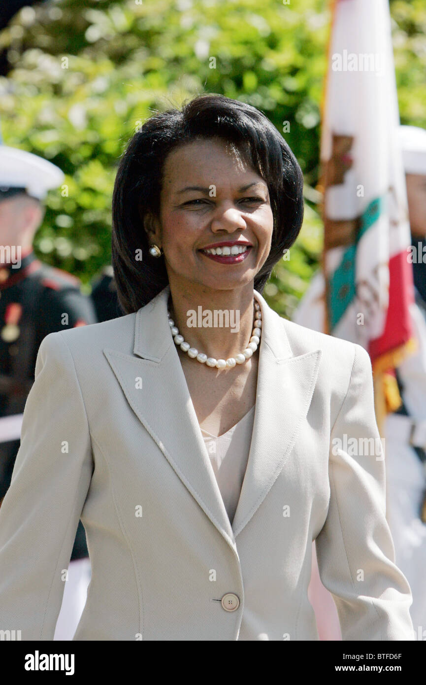 National Security Advisor Dr Condoleezza Rice at the White House, Washington DC, USA Stock Photo