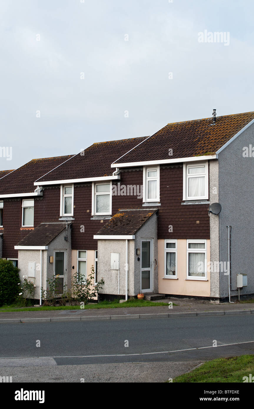 council houses, lancashire, england, uk Stock Photo