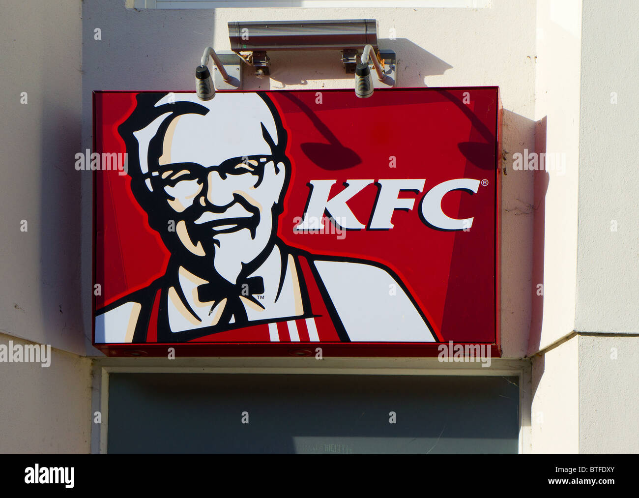 A ' Kentucky Fried Chicken ' shop sign Stock Photo