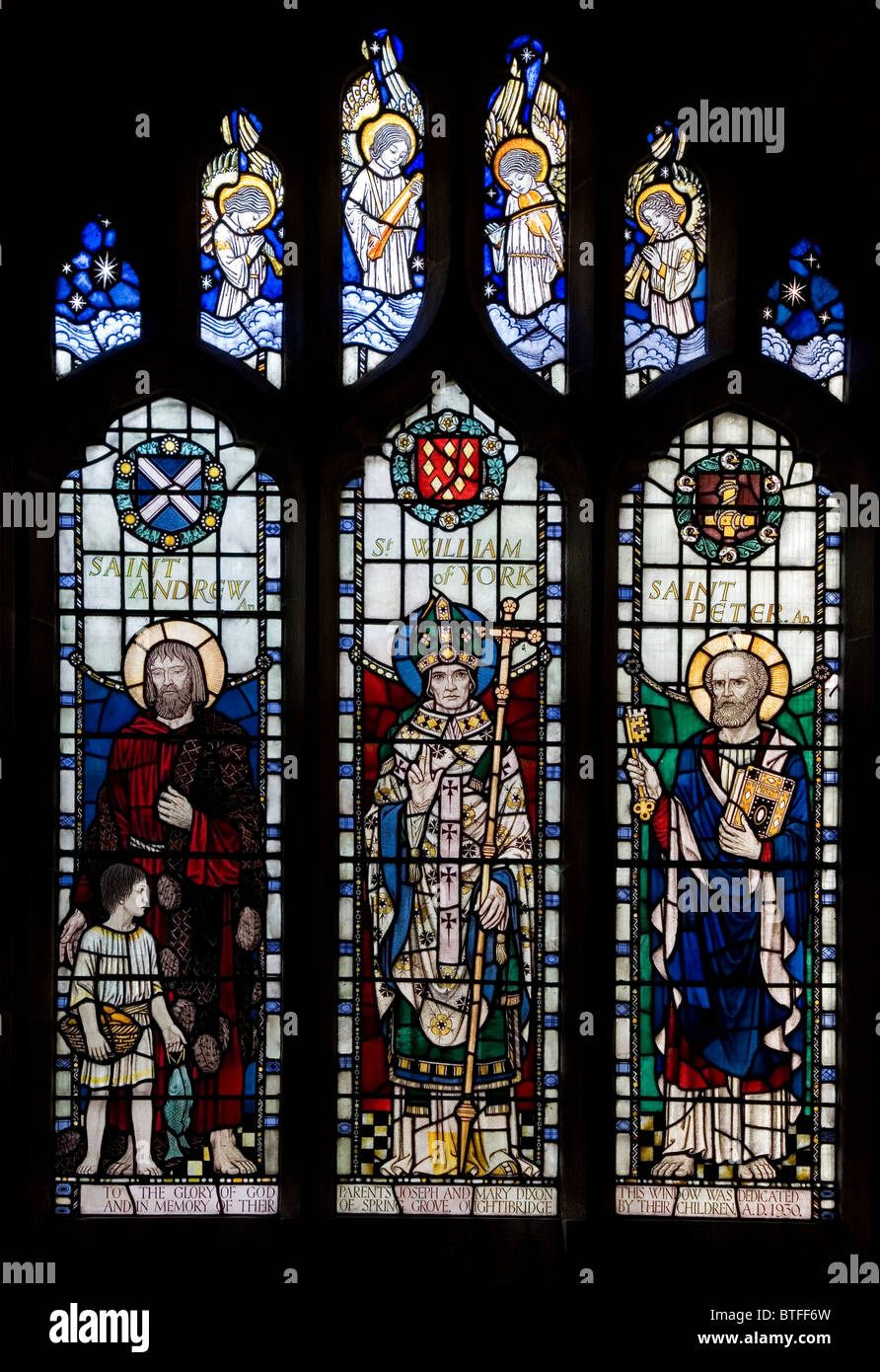 Stained Glass Window Saints