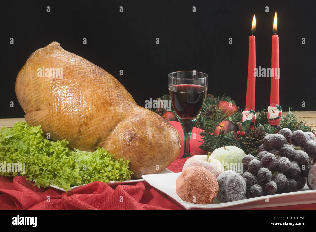 Cena navideña y año nuevo Stock Photo - Alamy