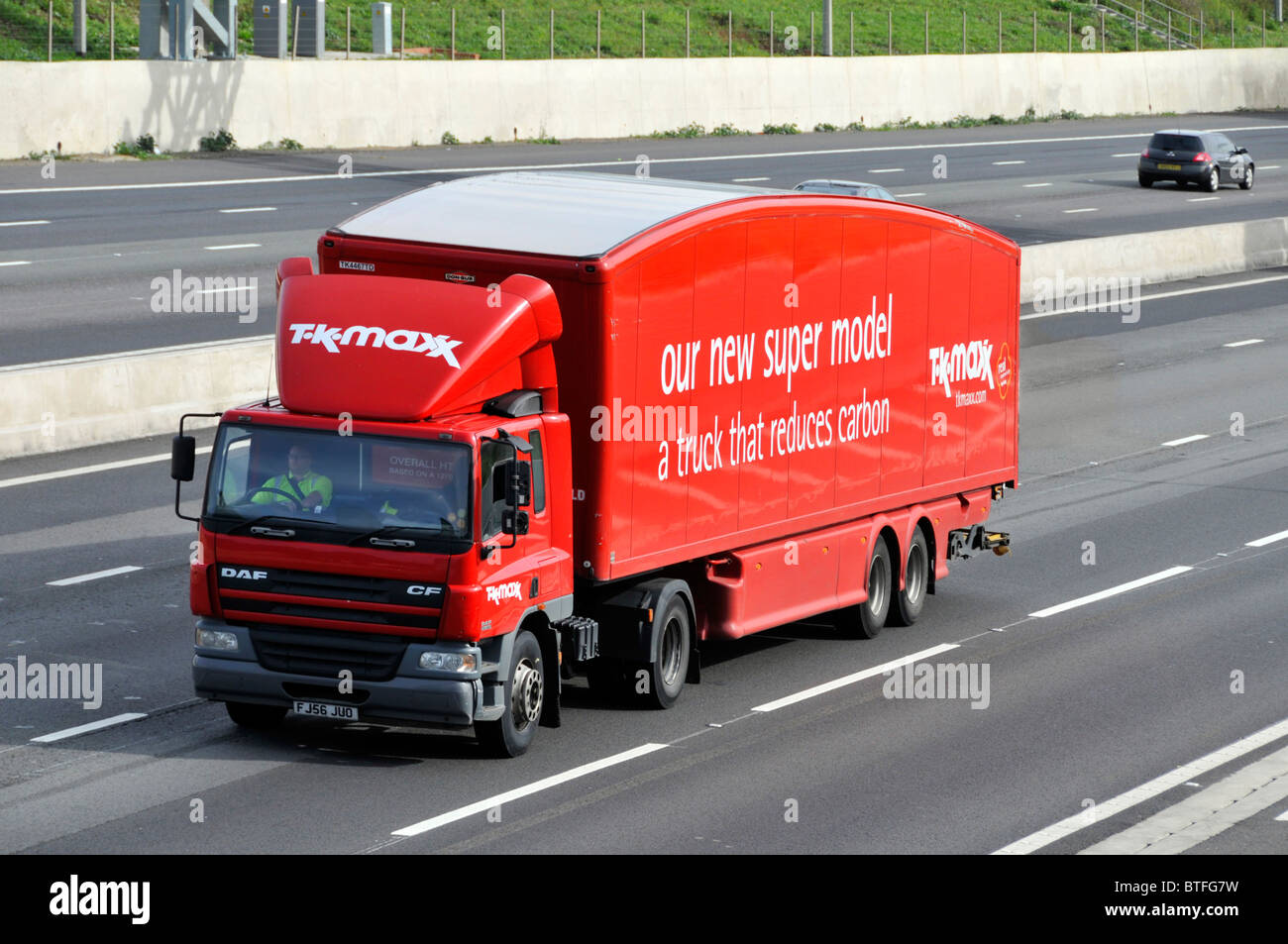 TK Maxx carbon reducing lorry Stock Photo
