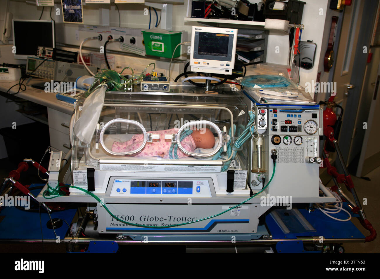 Portable premature baby unit at an NHS hospital Stock Photo - Alamy