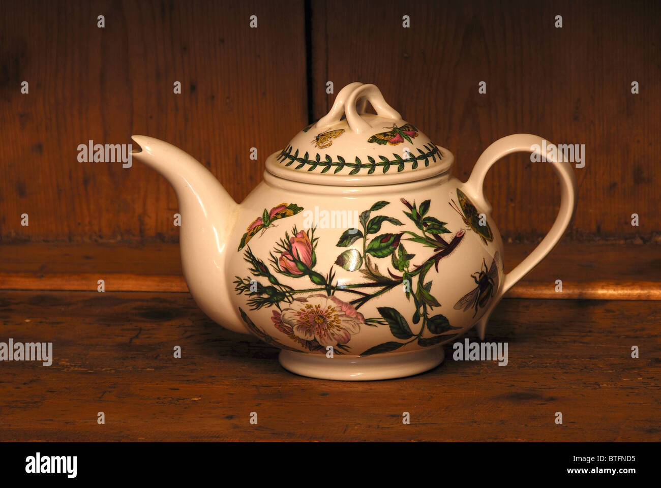 A Lone Portmeirion Teapot On A Pine Welsh Dresser October 2010